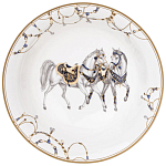 Сервиз обеденный из фарфора с изображением лошадей на 6 персон 23 предмета Porcelain Horse Set варинант исполнения - 6 | Loft Concept в Екатеринбурге
