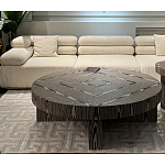 Столик журнальный круглый с полосатым узором Zebroids варинант исполнения - 5 | Loft Concept в Екатеринбурге