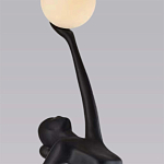 Торшер черная статуэтка Девушка Girl Carries Light Balls варинант исполнения - 1 | Loft Concept в Екатеринбурге