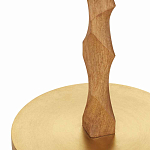 Торшер с цилиндрическим тканевым абажуром на каркасе волнистой формы Rotation варинант исполнения - 2 | Loft Concept в Екатеринбурге