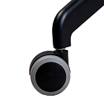 Стул с мягкой бежевой обивкой из велюра и подъемно-поворотным механизмом на черных колесиках Harper Beige варинант исполнения - 6 | Loft Concept в Екатеринбурге