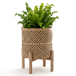 Кашпо на ножках из бамбука Bamboo Decor варинант исполнения - 8 | Loft Concept в Екатеринбурге