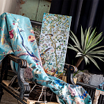 Постер на холсте в стиле шинуазри Playing Weiqi in the Peach Orchard Poster варинант исполнения - 2 | Loft Concept в Екатеринбурге