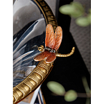 Чаша из прозрачного стекла с бронзовым рельефным ободком Eden Garden варинант исполнения - 6 | Loft Concept в Екатеринбурге