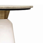 Кофейный столик с прозрачным основанием и столешницей с мраморным узором Transparent Base варинант исполнения - 2 | Loft Concept в Екатеринбурге