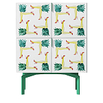 Тумба  с рисунком ShortT Pina Colada Green варинант исполнения - 1 | Loft Concept в Екатеринбурге