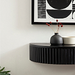 Прикроватный подвесной столик с ящиком черный Bedside Hanging Table варинант исполнения - 5 | Loft Concept в Екатеринбурге