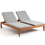 Шезлонг двухместный из эвкалипта Sunset варинант исполнения - 1 | Loft Concept в Екатеринбурге