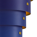 Подвесной светильник фигурный синий из 4-х широких колец Alternating Rings варинант исполнения - 2 | Loft Concept в Екатеринбурге