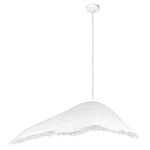 Подвесной светильник с асимметричным волнообразным абажуром и фактурной бахромой по краю Tactile Line варинант исполнения - 12 | Loft Concept в Екатеринбурге