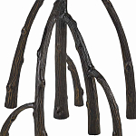 Торшер с цилиндрическим абажуром на каркасе в виде корня растения Curling Light варинант исполнения - 3 | Loft Concept в Екатеринбурге