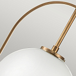 Подвесной светильник с белым плафоном в форме шара в арочной подвеске Hinkley варинант исполнения - 17 | Loft Concept в Екатеринбурге