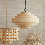 Люстра с каскадом из круглых декоративных элементов Texture Discs варинант исполнения - 4 | Loft Concept в Екатеринбурге