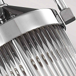 Подвесной светильник цвета хром с рифленым стеклянным цилиндрическим плафоном в современном стиле Feiss варинант исполнения - 5 | Loft Concept в Екатеринбурге