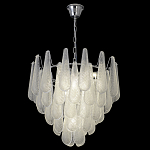 Люстра с подвесками из рифленного стекла в форме капель Textured Glass Chandelier варинант исполнения - 16 | Loft Concept в Екатеринбурге