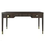 Письменный стол Elsa Dreams Walnut Шпон дерево с двумя ящиками варинант исполнения - 5 | Loft Concept в Екатеринбурге