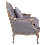 Кресло Ava Classical Armchair brown and grey velour варинант исполнения - 2 | Loft Concept в Екатеринбурге