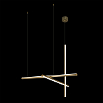 Люстра с 3-мя  пересекающимися цилиндрическими плафонами на тонких тросах Trumpet tube варинант исполнения - 3 | Loft Concept в Екатеринбурге