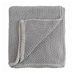 Плед из хлопка серого цвета Waffle Comfort варинант исполнения - 1 | Loft Concept в Екатеринбурге