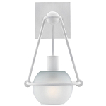 Бра белое с матовым стеклянным плафоном в форме шара White Lighthouse варинант исполнения - 2 | Loft Concept в Екатеринбурге