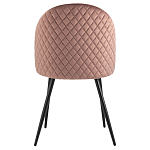 Мягкий стул в велюре пыльно-розового цвета Miruna Chair варинант исполнения - 3 | Loft Concept в Екатеринбурге