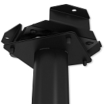 Барный стул вращающийся со спинкой и подлокотниками Douglas Rhombus Черный Велюр варинант исполнения - 7 | Loft Concept в Екатеринбурге