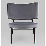 Мини-кресло District Lounge велюр серый варинант исполнения - 4 | Loft Concept в Екатеринбурге