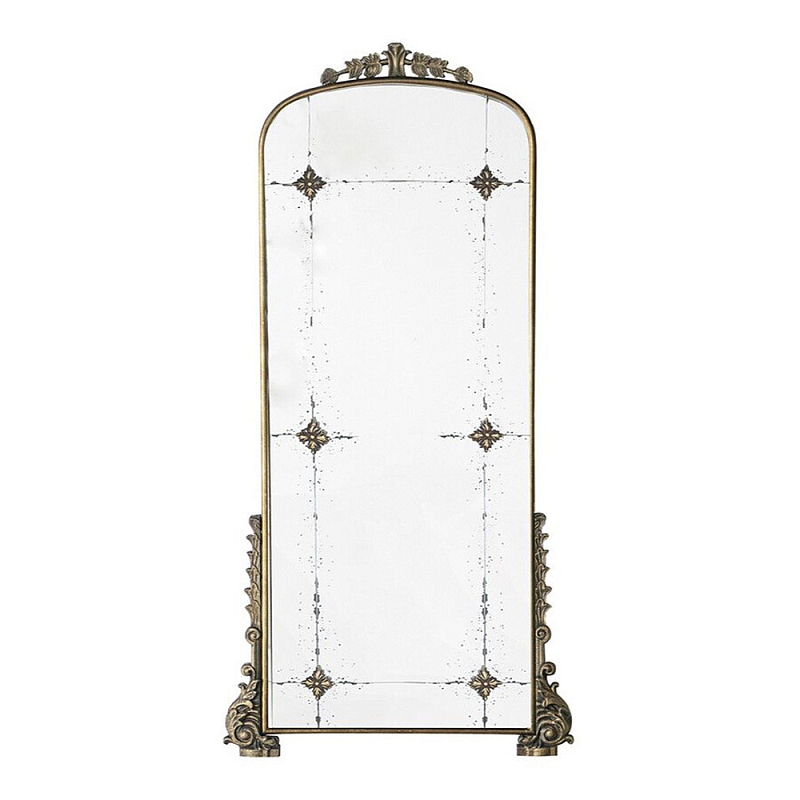 Зеркало в раме с античными позолоченными фрагментами Palace Antique Mirror Винтажное Темное Золото  в Екатеринбурге | Loft Concept 