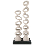 Белые тотемы природной формы Большой напольный Арт-объект Vega   варинант исполнения - 1 | Loft Concept в Екатеринбурге