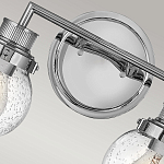 Бра для ванных комнат с прозрачным шарообразным плафоном из стекла с пузырьками на круглом основании Hinkley варинант исполнения - 20 | Loft Concept в Екатеринбурге