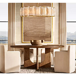 Люстра круглая Д110 см с абажуром из прямоугольных панелей Calling to Shine варинант исполнения - 2 | Loft Concept в Екатеринбурге