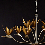 Люстра с плафонами в виде цветов Golden Bird of Paradise варинант исполнения - 6 | Loft Concept в Екатеринбурге
