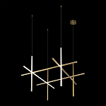 Люстра с 6-ю цилиндрическими плафонами на тонких тросах Trumpet tube варинант исполнения - 5 | Loft Concept в Екатеринбурге