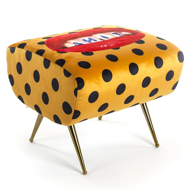 Оттоманка Seletti Pouf Shit Желтый Латунь в Екатеринбурге | Loft Concept 