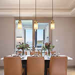 Подвесной светильник светодиодный с цилиндрическим плафоном Stone Helios варинант исполнения - 1 | Loft Concept в Екатеринбурге