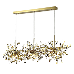 Люстра подвесная из трех частей с металлическими круглыми элементами Terzani Argent варинант исполнения - 2 | Loft Concept в Екатеринбурге