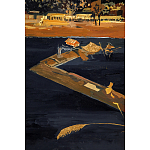 Кофейный стол с японским пейзажем Bohemia coffee table  варинант исполнения - 5 | Loft Concept в Екатеринбурге