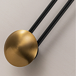 Бра с янтарным стеклянным диском и золотистыми акцентами Savio Glass Disc варинант исполнения - 3 | Loft Concept в Екатеринбурге