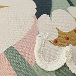 Подушка с цветочным принтом и кисточками Blooming Elegance Daisy варинант исполнения - 2 | Loft Concept в Екатеринбурге