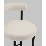 Стул полубарный Floreo букле молочный варинант исполнения - 2 | Loft Concept в Екатеринбурге