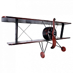 Полка книжная в виде аэроплана в стиле лофт FLY варинант исполнения - 1 | Loft Concept в Екатеринбурге