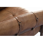 Двухместный диван Duncan винтажная коричневая кожа варинант исполнения - 4 | Loft Concept в Екатеринбурге