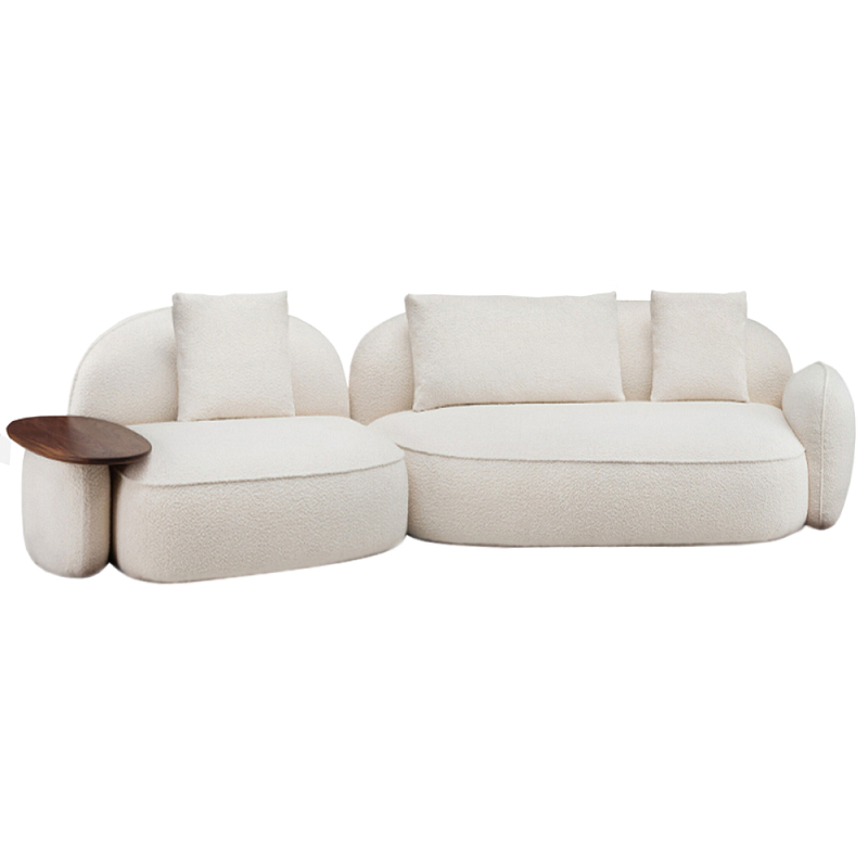 Модульный Диван Orus с овальным столиком Белый Орех в Екатеринбурге | Loft Concept 