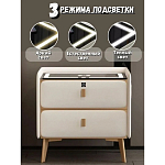 Умная прикроватная тумбочка c зарядкой для телефона Nightstand Smart варинант исполнения - 2 | Loft Concept в Екатеринбурге