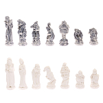 Шахматы Русские сказки с доской из натурального камня Змеевик Decorative Thematic Chess варинант исполнения - 5 | Loft Concept в Екатеринбурге