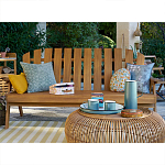 Садовая скамья из массива акации Ruth Wooden Bench варинант исполнения - 4 | Loft Concept в Екатеринбурге