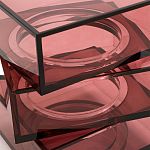 Стол журнальный в форме кубов Acrylic Furniture Lumina Crimson Clarity варинант исполнения - 4 | Loft Concept в Екатеринбурге