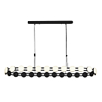 Люстра овальная с круглыми светодиодными источниками света Maxine Light варинант исполнения - 10 | Loft Concept в Екатеринбурге