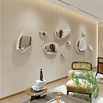 Абстрактная скульптура на стену в виде капли воды Water Outline варинант исполнения - 3 | Loft Concept в Екатеринбурге