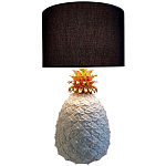 Настольная лампа с абажуром и декором в виде ананас Pineapple Black Lampshade варинант исполнения - 1 | Loft Concept в Екатеринбурге